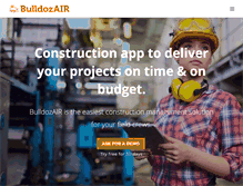 Tablet Screenshot of bulldozair.com